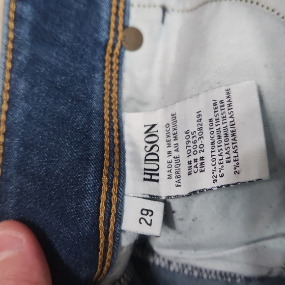 Hudson Womens Medium Wash Cuffed Shorts - Picture 5 of 6